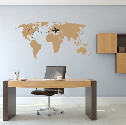stickers para pared de oficinas con branding corporativo personalizado